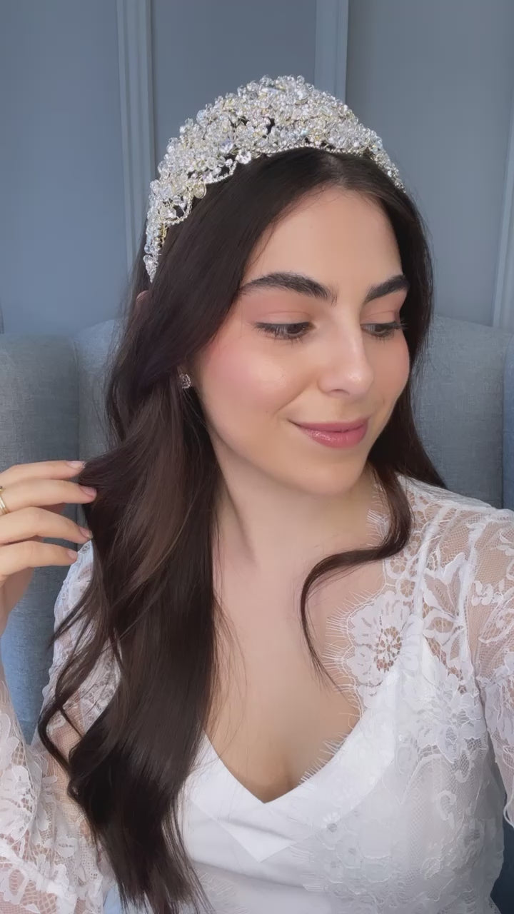 Vivi Crystal Bridal Crown