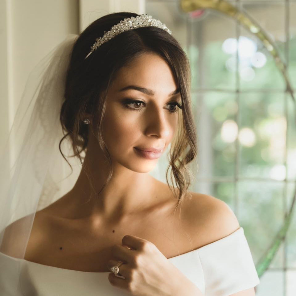 Angelina Crystal Bridal Crown Hair Accessories - Tiara & Crown