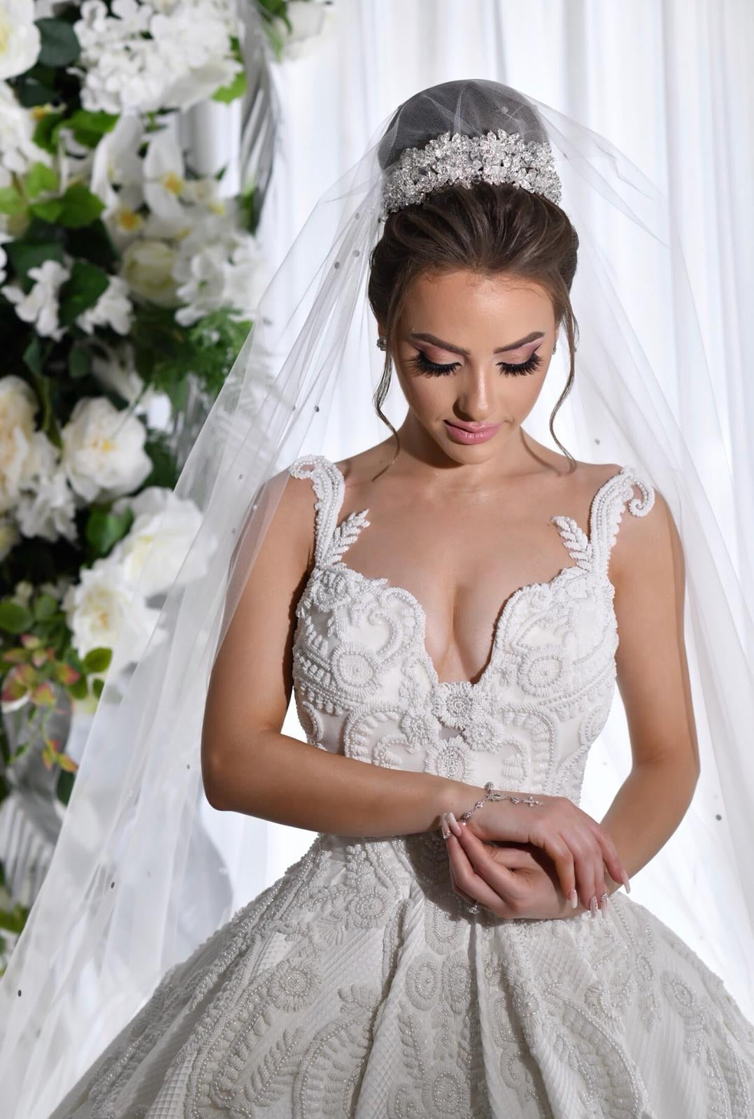 Dani Crystal Bridal Crown Hair Accessories - Tiara &amp; Crown