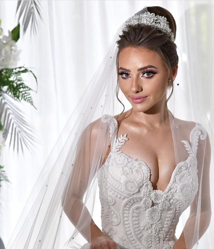 Dani Crystal Bridal Crown Hair Accessories - Tiara &amp; Crown