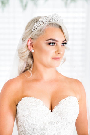 Brittney Bridal Crown Hair Accessories - Tiara & Crown    