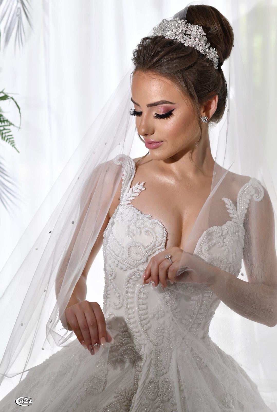 Dani Crystal Bridal Crown Hair Accessories - Tiara &amp; Crown