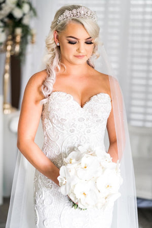 Brittney Bridal Crown Hair Accessories - Tiara & Crown    