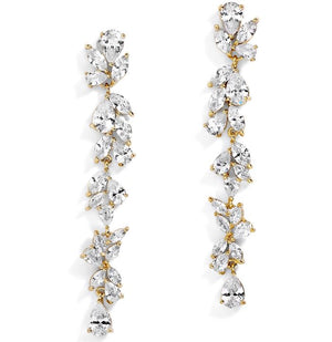 Layne Bridal Earrings Earrings - Long Drop  Gold  