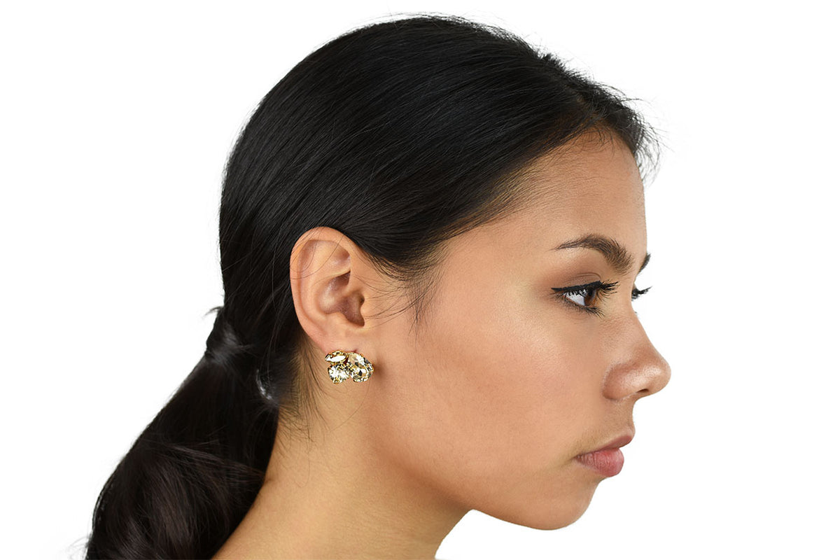 Sama Bridal Stud Earrings - Glamour Stud