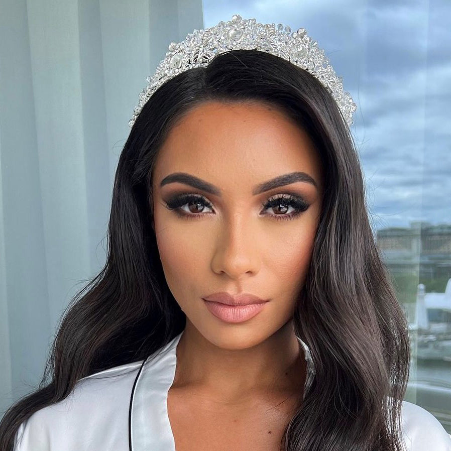 Japonica Crystal Bridal Crown Hair Accessories - Tiara &amp; Crown